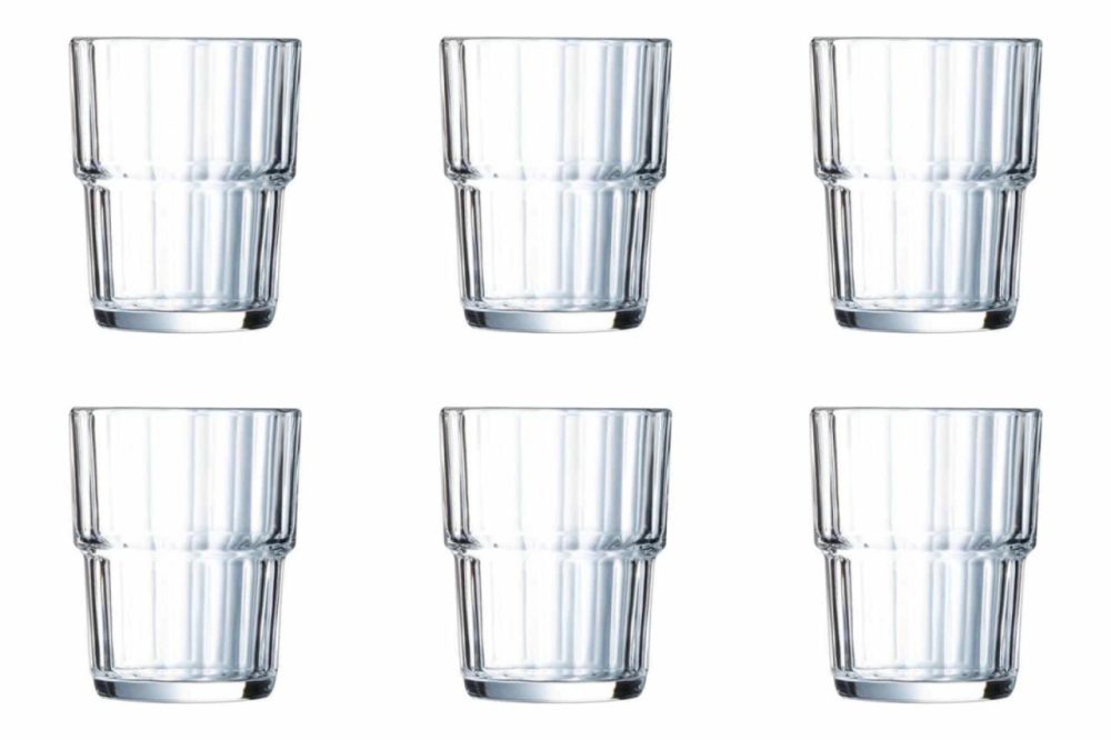 Arcoroc Trinkglas Norvege; 160 ml, 6.5x8.2 cm (ØxH); transparent; 6 Stück / Pack