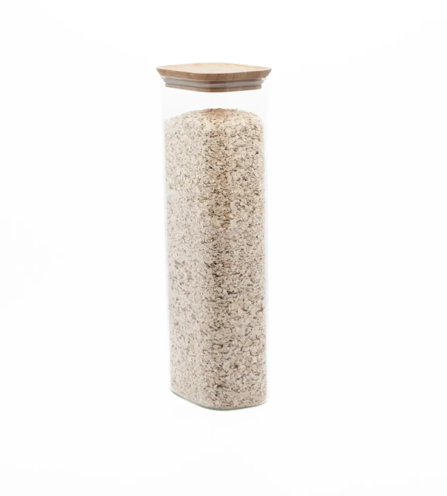 Vorratsglas mit Bambusdeckel 2.6l 12.5x8.5x35.5cm