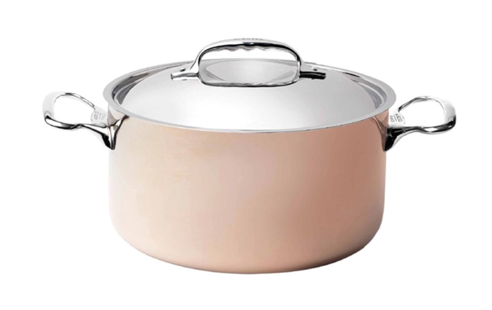 INOCUIVRE Kochtopf tief Kupfer/Edelst. D:16cm m. Deckel