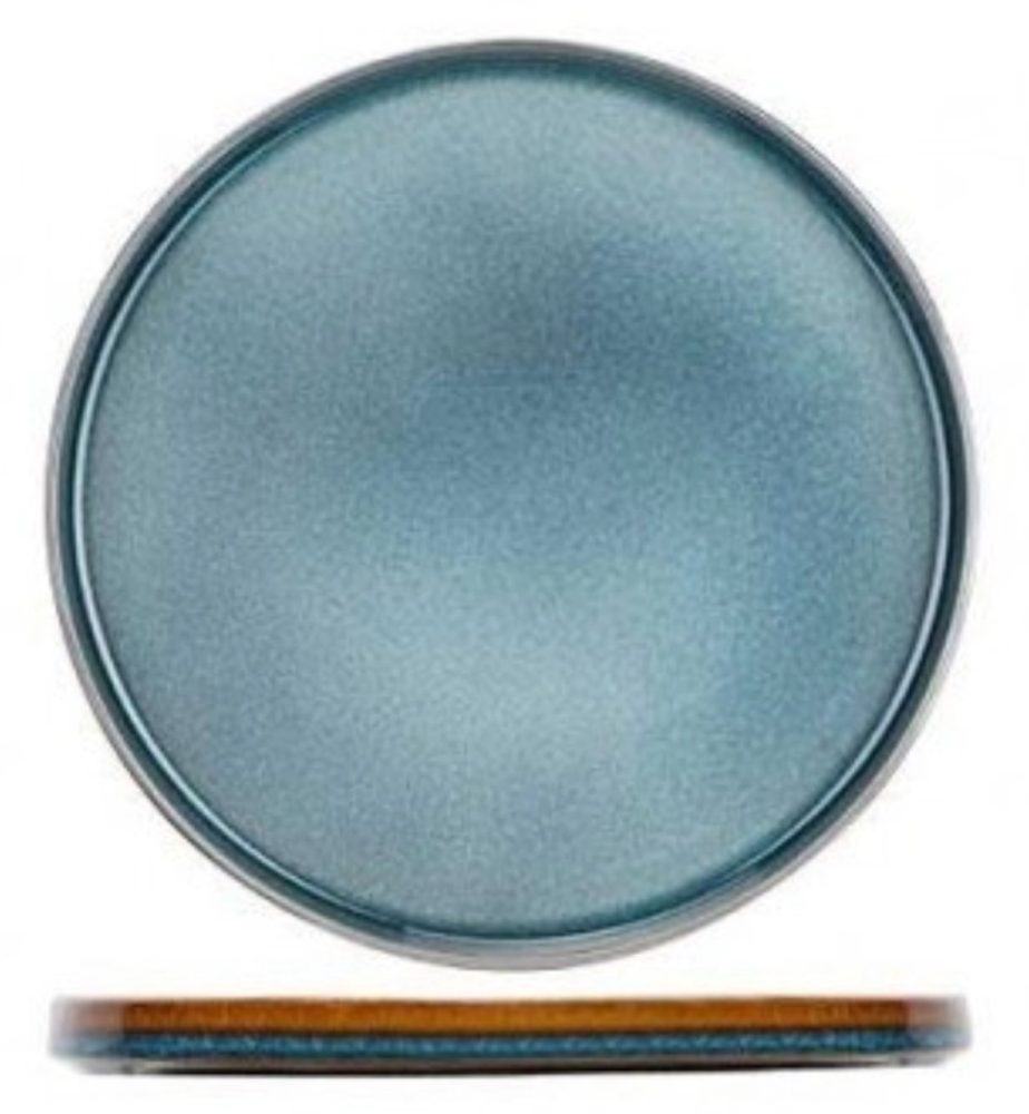 Cosy & Trendy Teller flach Quintana; 27.5 cm (Ø); blau; rund; 4 Stück / Pack