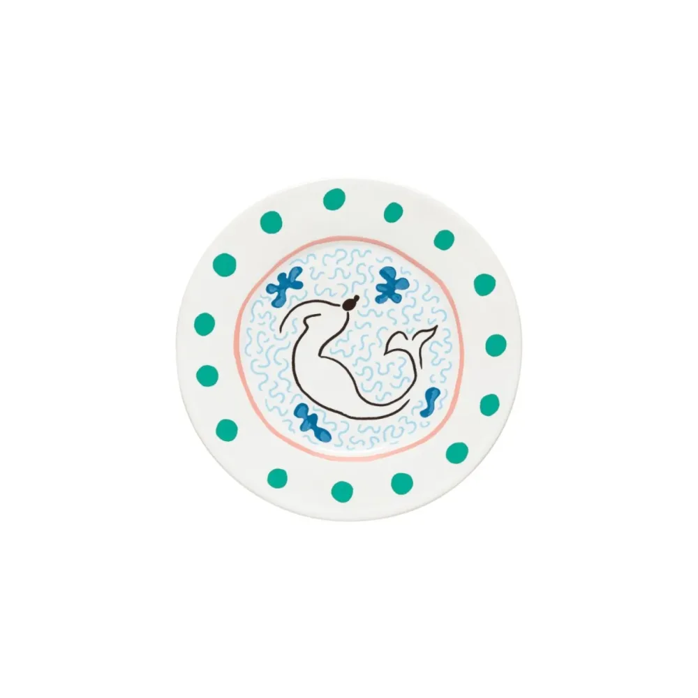 Handgefertigter Salat- & Dessertteller „Summer Bliss“ Costa Nova