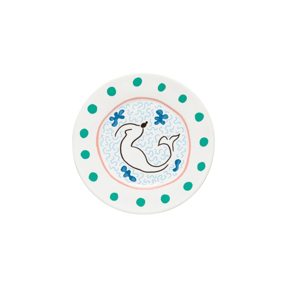 Handgefertigter Salat- & Dessertteller „Summer Bliss“ Costa Nova