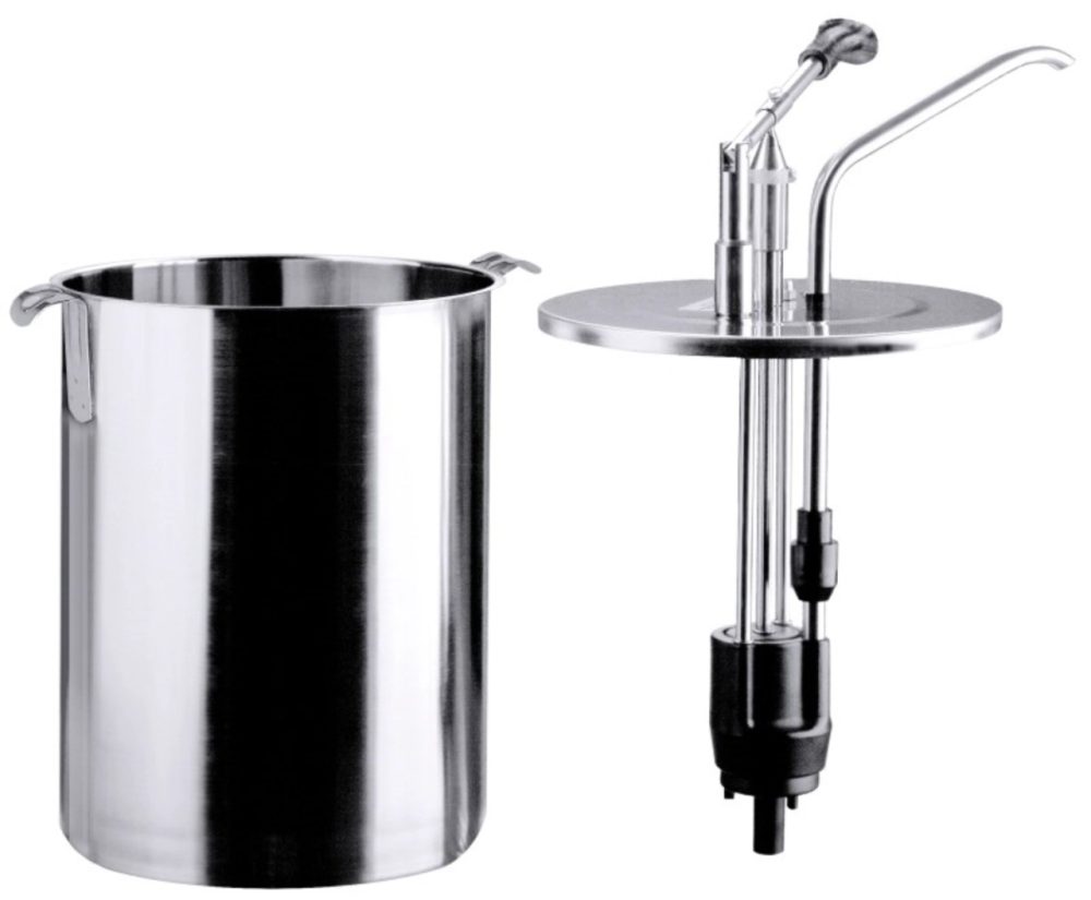 Dispenser rund 10 l mit Behälter