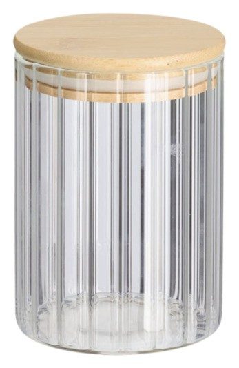 Zeller Vorratsglas mit Rillen 610ml