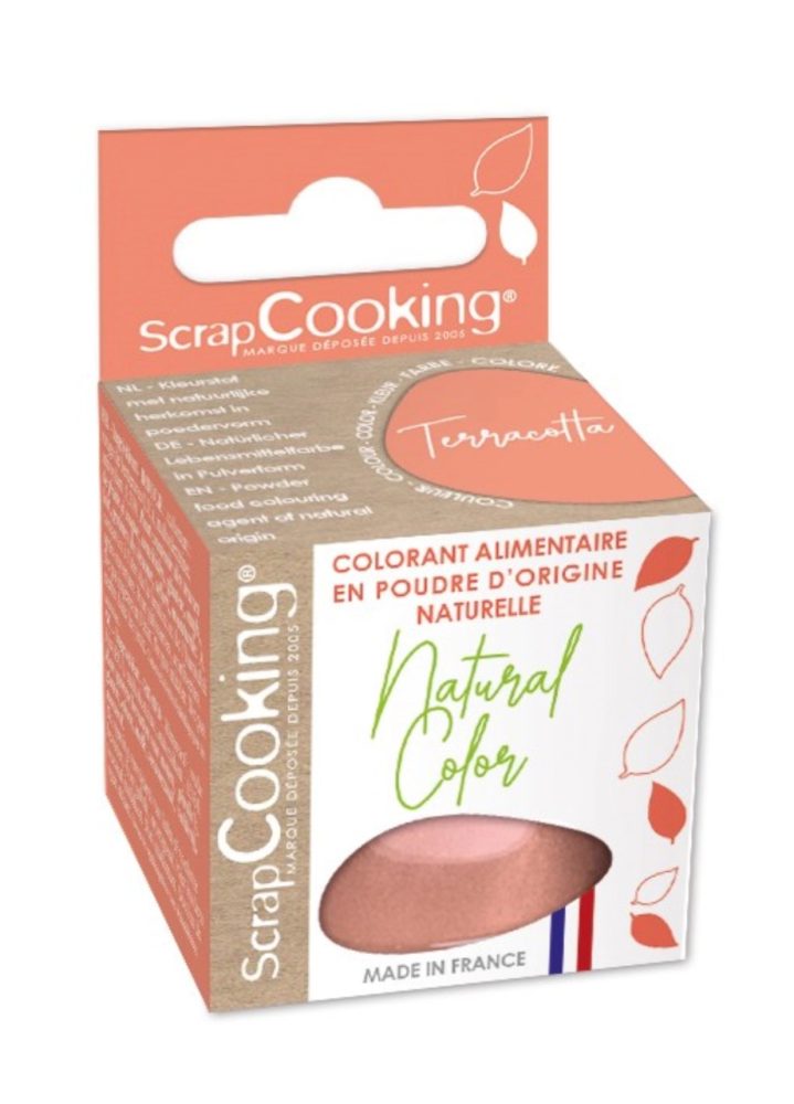 Lebensmittelfarbe natürlich Pulver terracotta, 10g