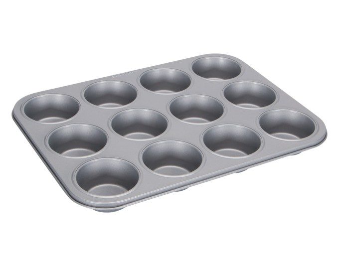 Muffinblech 35x27cm 12er silb