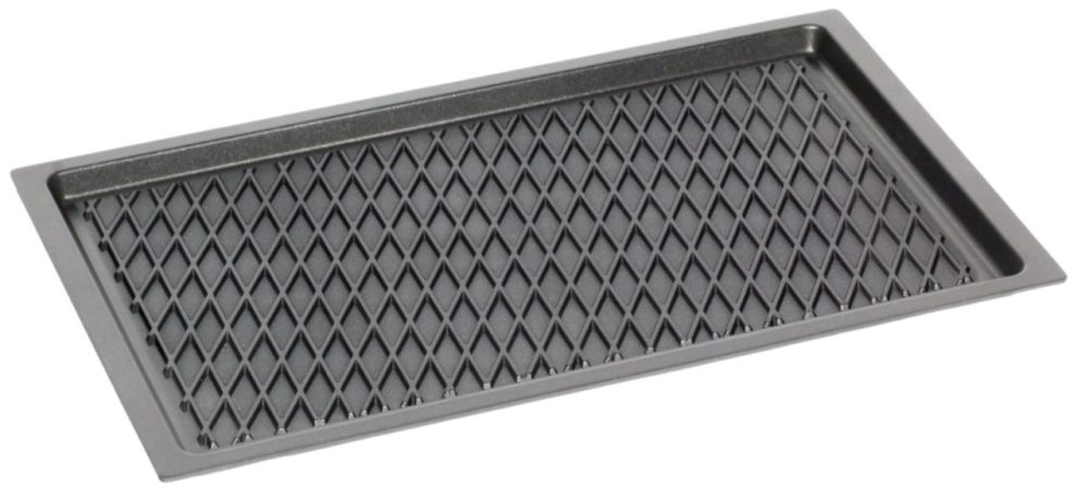 Bratplatte GN 1/1, H2cm mit Rautenmuster ohne Griffe