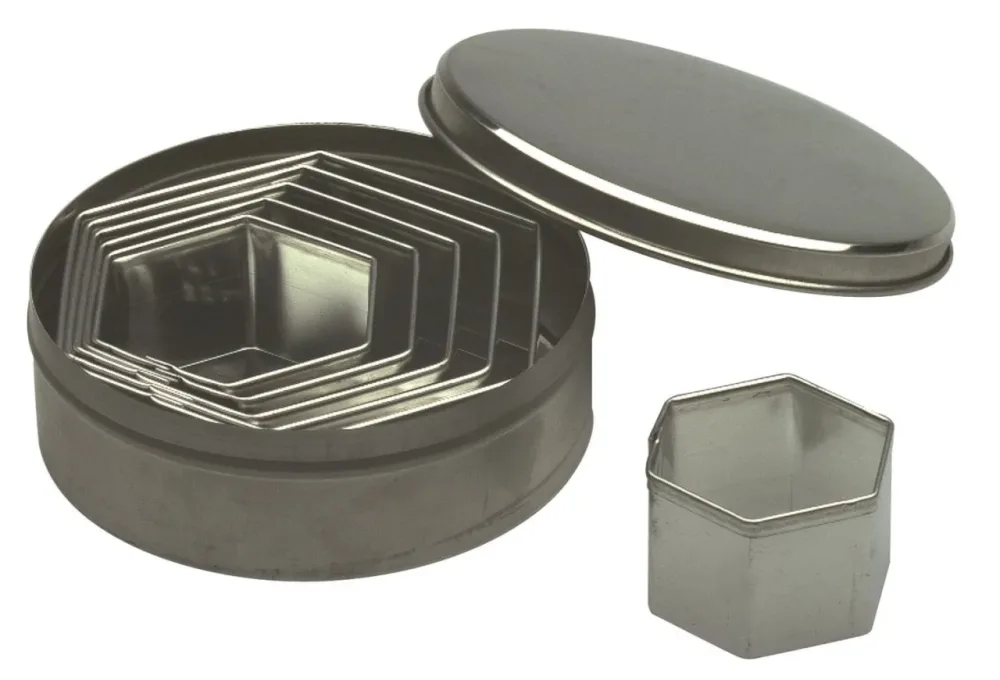 Teigausstecher Set 6tlg Sechseck