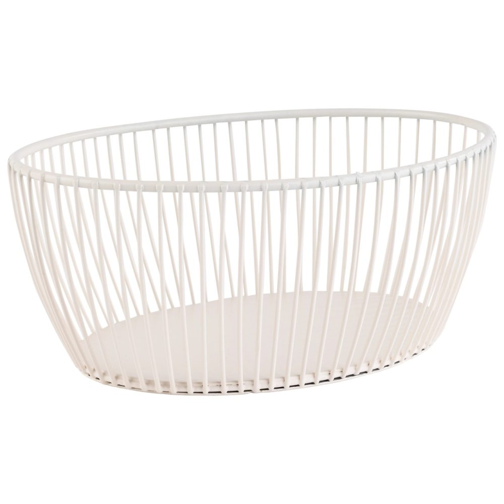 Svart Korb 20x15cm H8cm Metall weiss