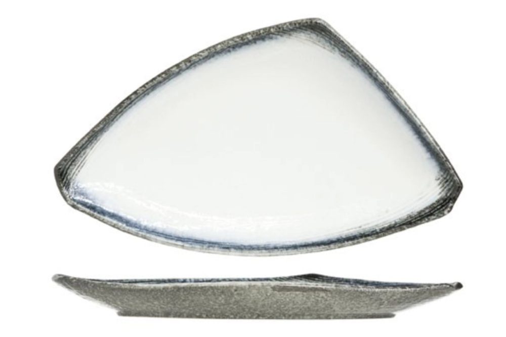 Sea Pearl Teller dreieckig, 40x23x3cm