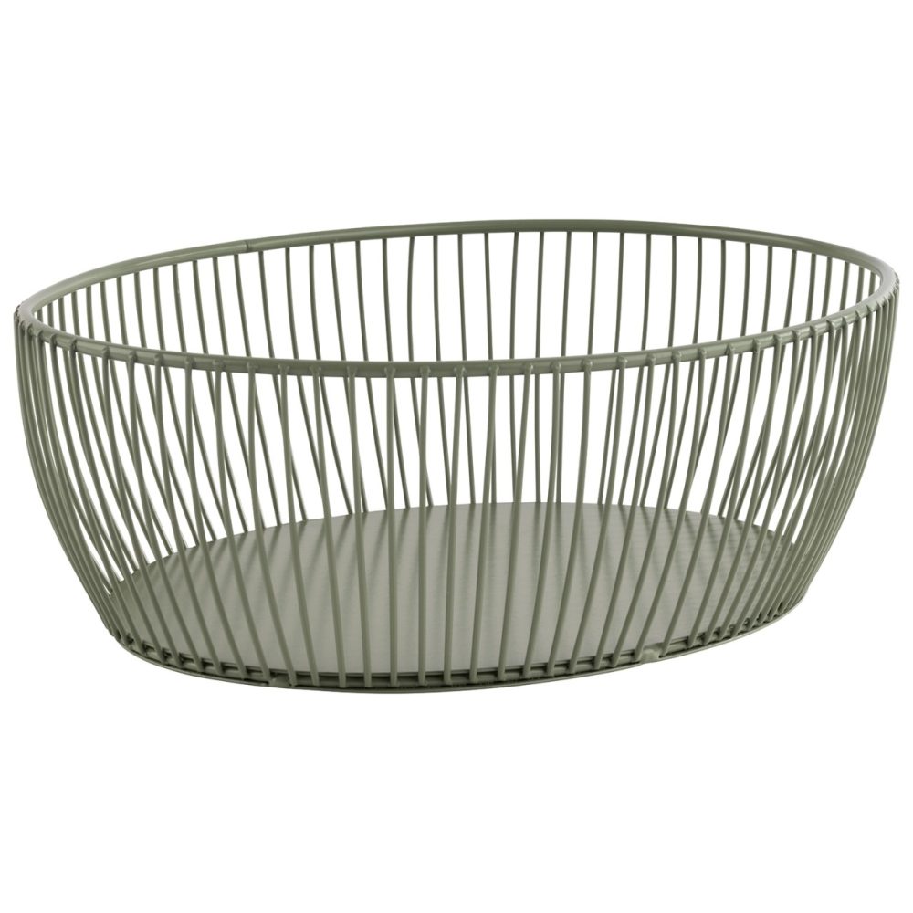 Svart Korb 24x19cm H8cm Metall grün