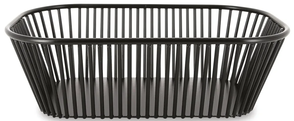 Korb rechteckig hoch, schwarz, 29.2x18.2x8.8cm
