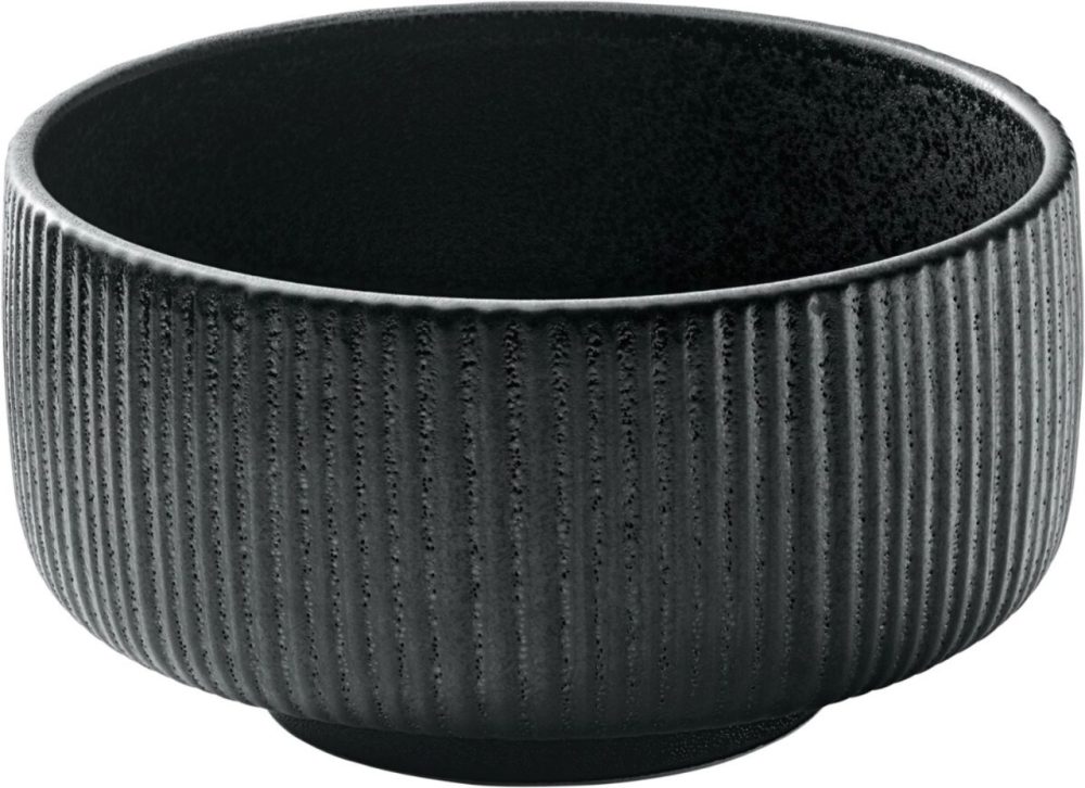 Playground Schüssel Nara Relief; 880 ml, 15x7.8 cm (ØxH); schwarz; 6 Stück / Pack