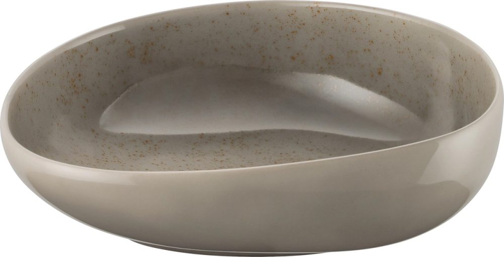 Pottery Unique Lightgrey Schüssel asymmetrisch 30cm 3lt