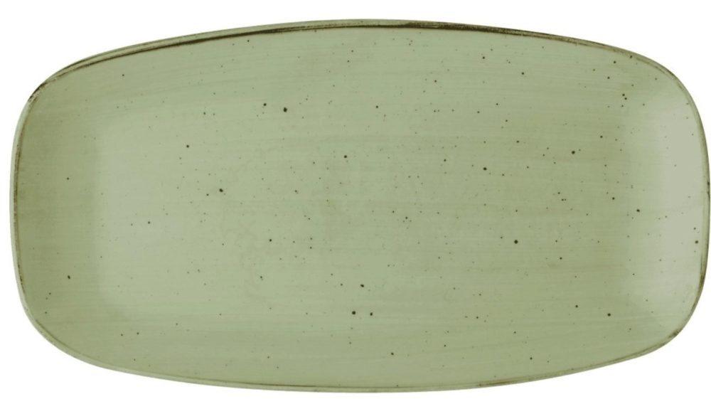 Stonecast Sage Green Chefs Oblong Platte 35.5x18.9cm