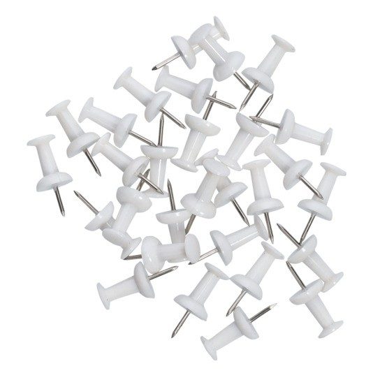 Pinnadeln 25tlg. Weiss