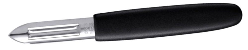 Sparschäler mit schwarzem Griff