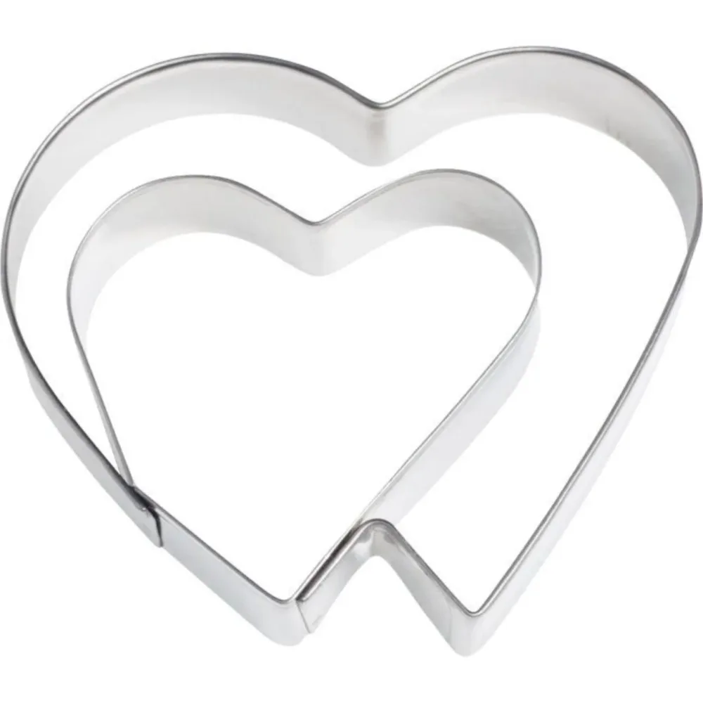 Ausstechform Doppelherz, 6.5cm