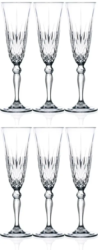 RCR Sektglas Melodia; 160 ml, 7x22.2 cm (ØxH); transparent; 6 Stück / Pack