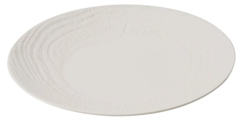 Arborescence Platzteller rund H3.4cm D31cm elfenbein
