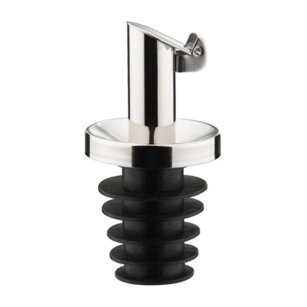 Ausgiesser Inox Öl-Spezial, PE-Korken, Metallkläppchen