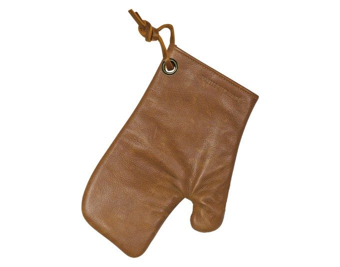 Ofenhandschuh Leder vint.ognac