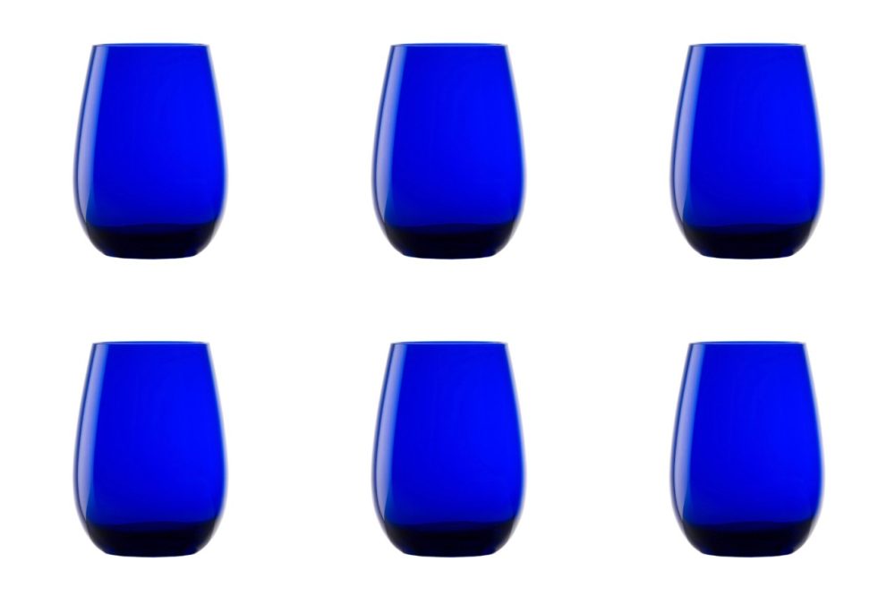 6er Set Elements Longdrink Becher 465ml Kobaltblau