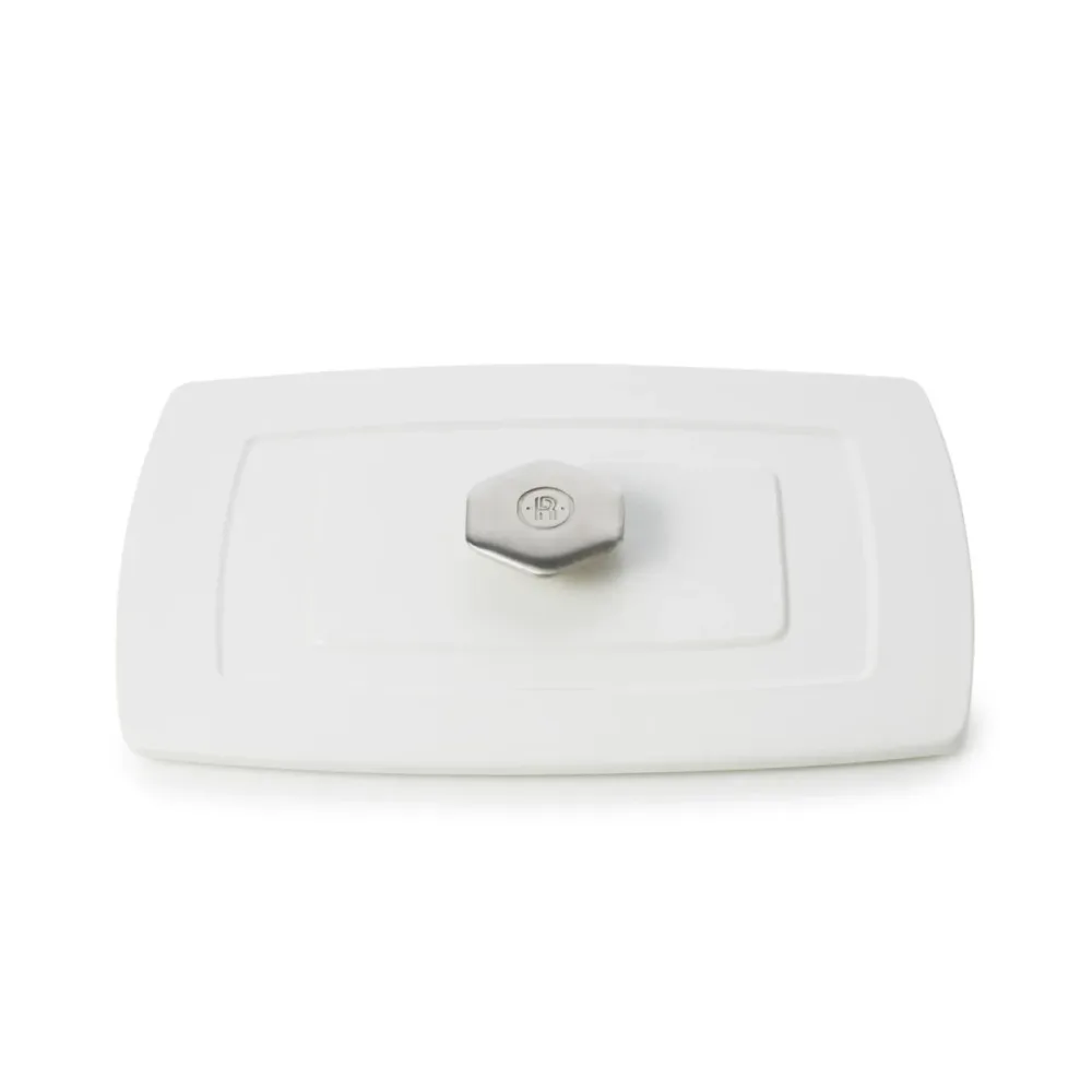 Rvlt2 Deckel für Platte 30cm, Satin-weiss