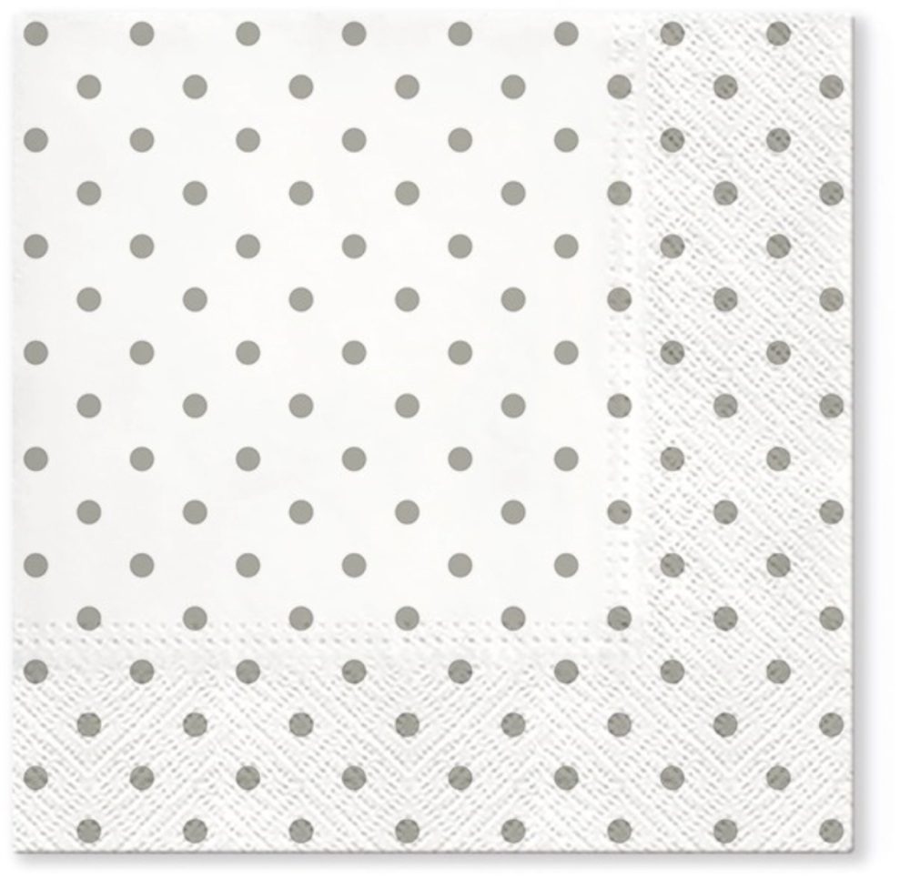 Servietten Lunch 20x Basic Punkte 33x33cm