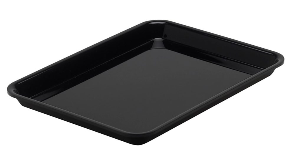 Rechteckige Schale 2/7 26.5x20x1.7cm schwarz