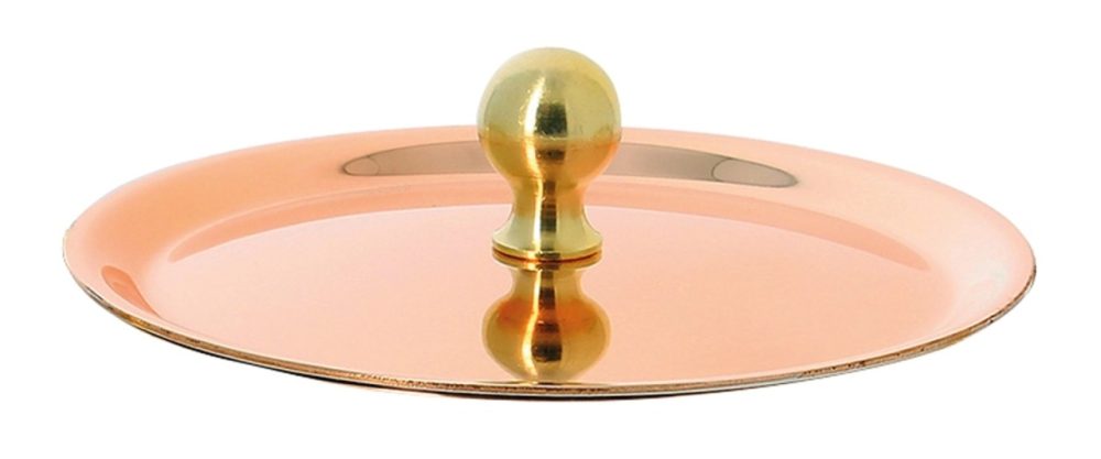 INOCUIVRE Deckel Kupfer/Edelst. D:10cm mit Messinggriff