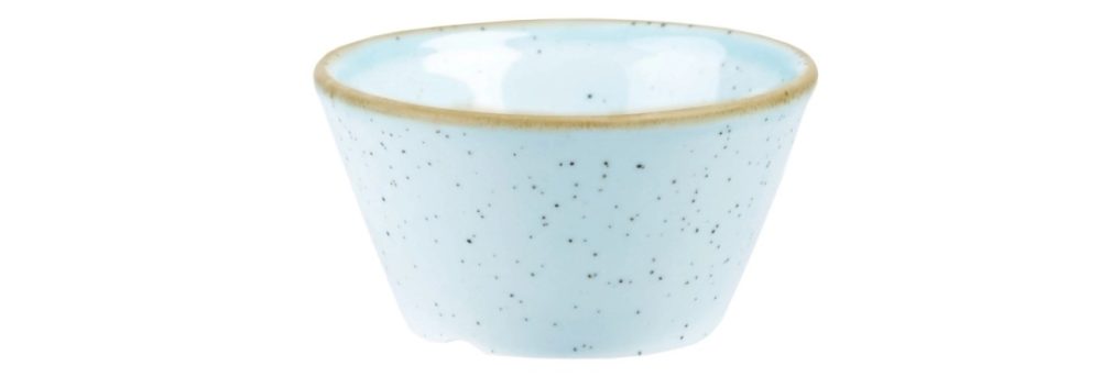 Churchill Saucen Schale Stonecast Duck Egg; 90 ml, 8x4 cm (ØxH); hellblau/braun; rund; 12 Stück / Pack