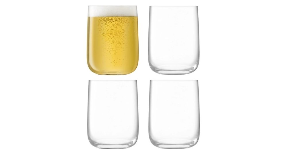 4er Set Borough Trinkbecher 625ml transparent