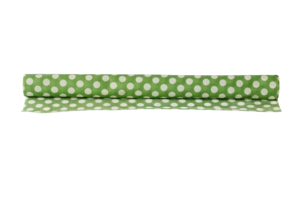 Pebbly - Bienenwachstuch-Rolle, Points, 30X100CM, Grün