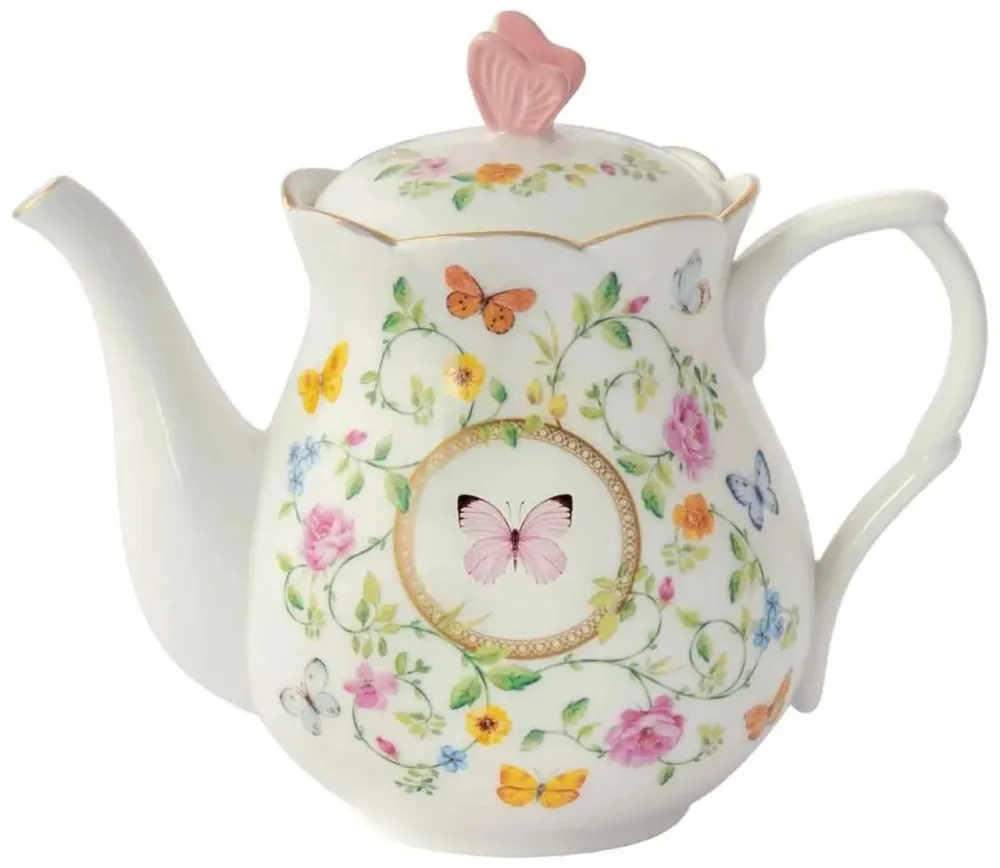 Dancing Butterflies Teekanne 900ml Porzellan