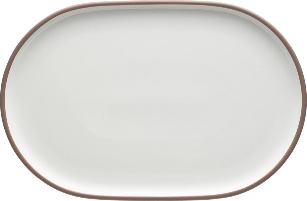 Shiro Rim Platte coupe oval 30x19cm