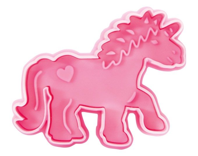 Ausstecher Einhorn 7 cm rosa