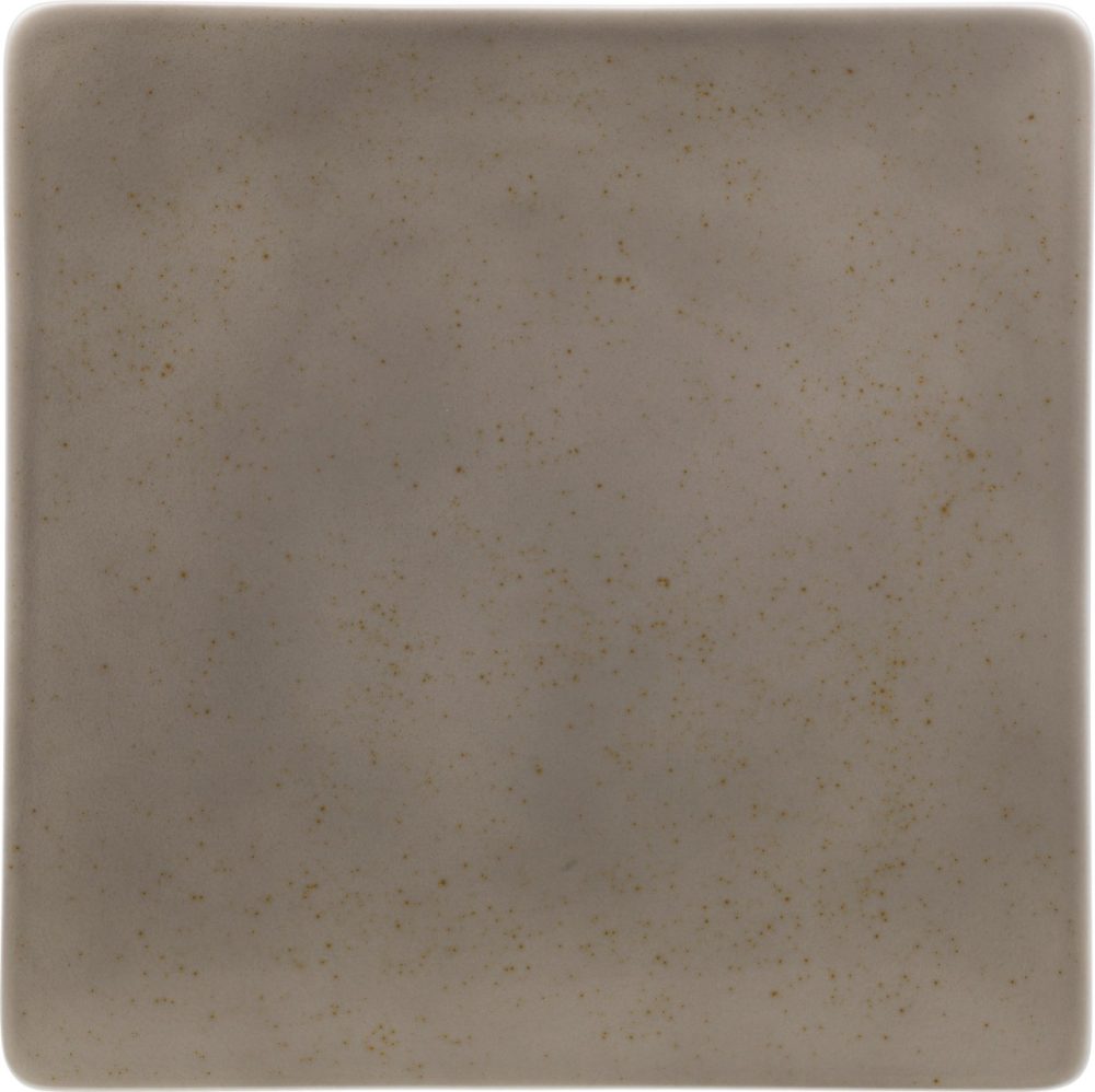 Pottery Unique Lightgrey Teller flach quadratisch coupe 24cm