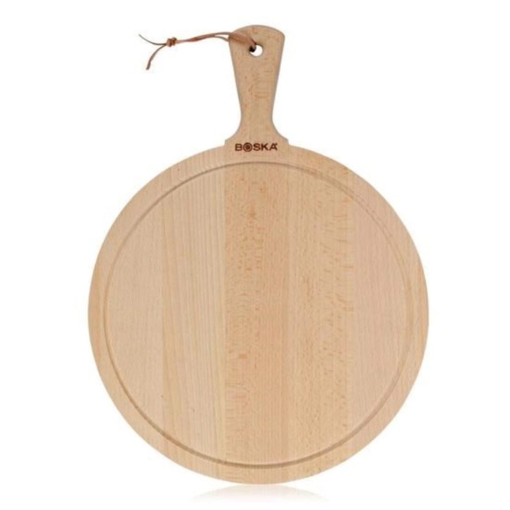 Servierbrett Rund Amigo L D33cm braun Buche geölt