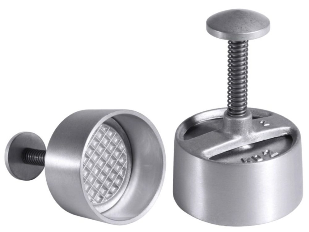 Hackfleischpresse D: 12.5cm H: 4cm - Portionsgrösse 400gr.