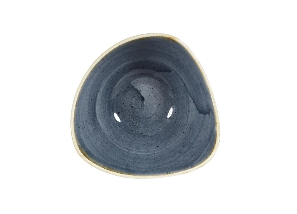 Churchill Bowl Schale  Stonecast Blueberry dreieckig; 370 ml, 18.5x18.5 cm (LxB); blau/braun; 12 Stück / Pack