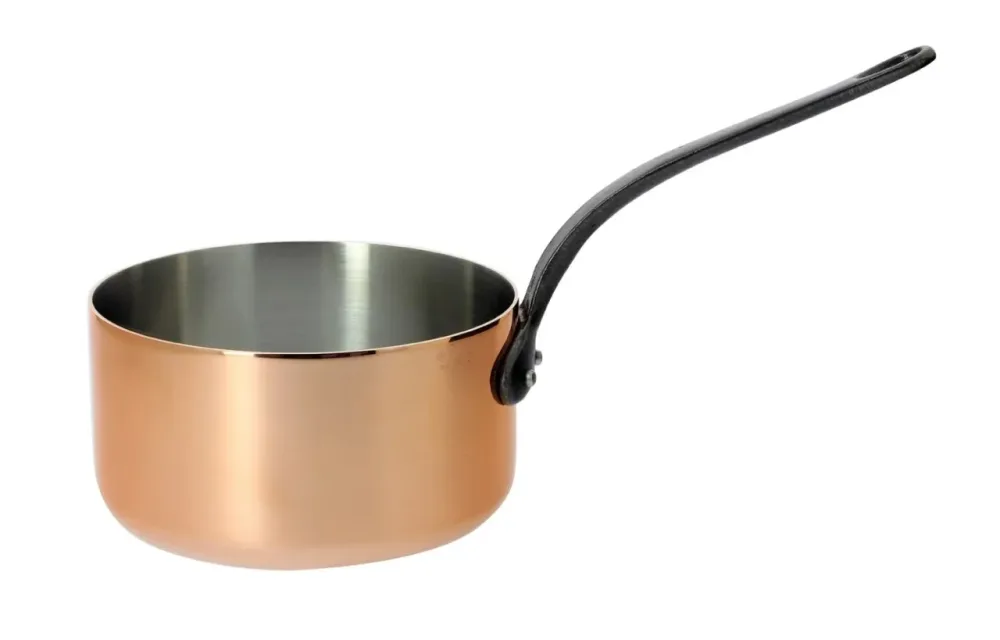 INOCUIVRE Kasserolle Kupfer/Edelst. D:12cm Gusseisengriff