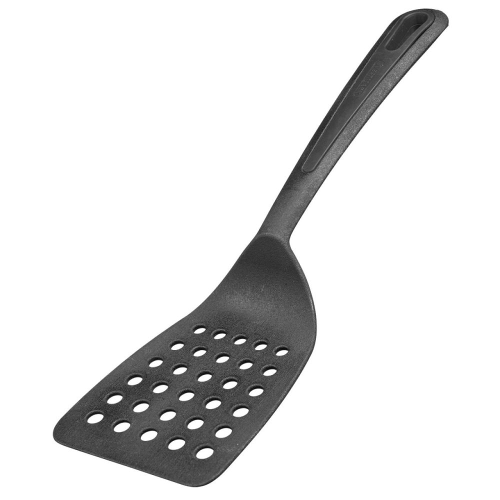 Westmark Pfannenwender Gentle mit grosser, gelochter Laffe; 31x9.3x3.5 cm (LxBxH); schwarz