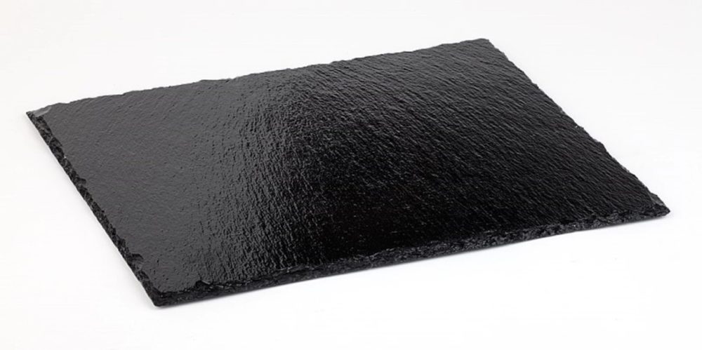 APS GN 2/4 Naturschieferplatte MORRA; GN 1/3, 32.5x17.6x0.7 cm (LxBxH); schwarz; rechteckig