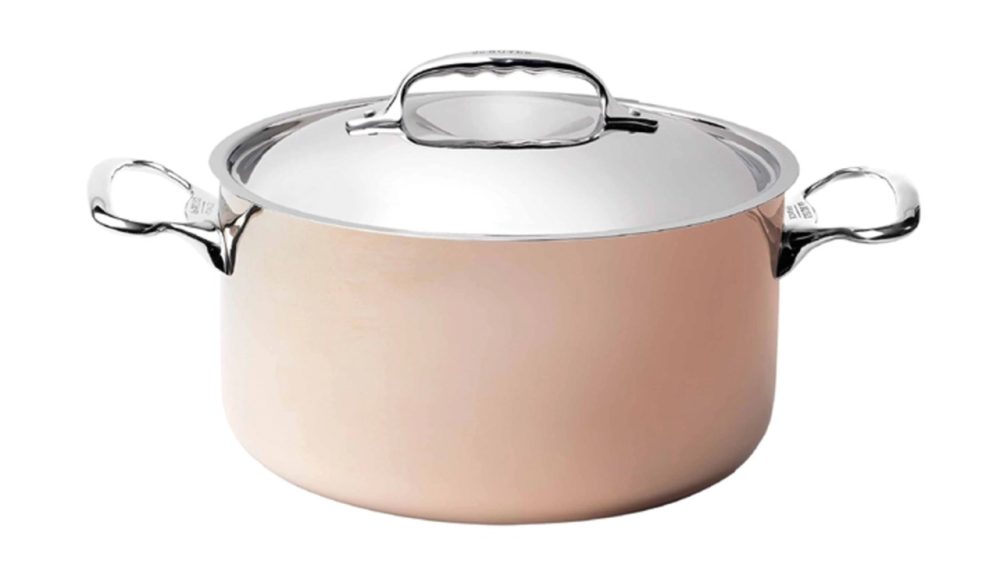 INOCUIVRE Kochtopf tief Kupfer/Edelst. D:28cm m. Deckel