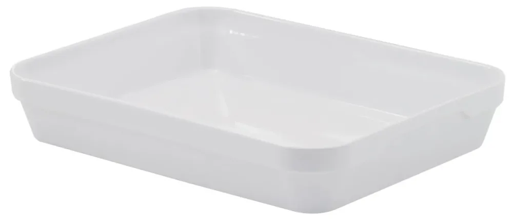Auflaufform rechteckig 19x13cm, weiss