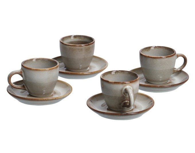 Espressot.Set Keram.beige 8tlg