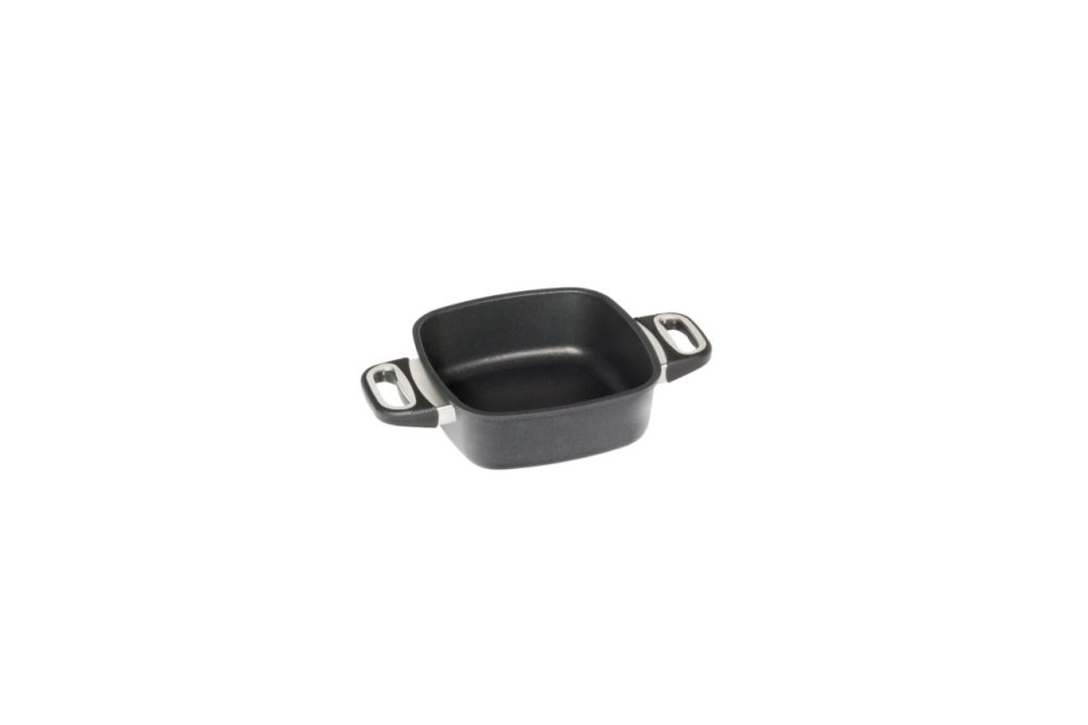 Eck-Pfanne 20x20cm, H7cm mit Griffen