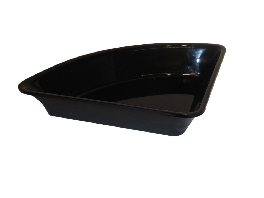 Salatschüssel 26.5x26.5x5cm schwarz