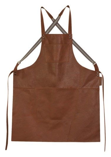 Schürze Hosenträger brown